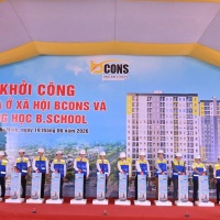 Khởi công dự án nhà ở xã hội Bcons và trường học B.School